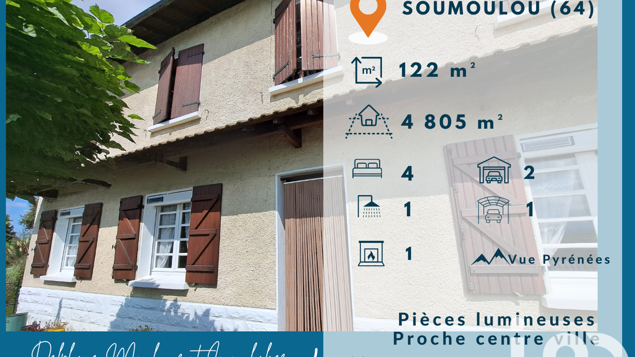 maison 5 pièces 122 m2 à vendre à Soumoulou (64420)