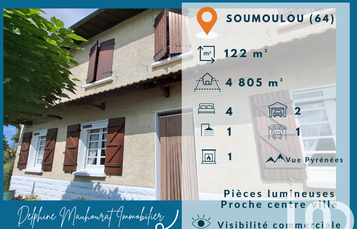 maison 5 pièces 122 m2 à vendre à Soumoulou (64420)