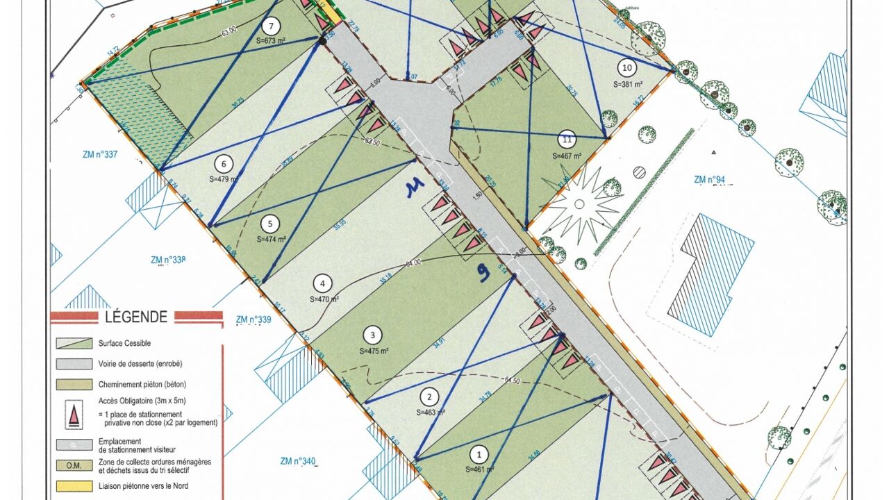 terrain  pièces 470 m2 à vendre à L'Herbergement (85260)