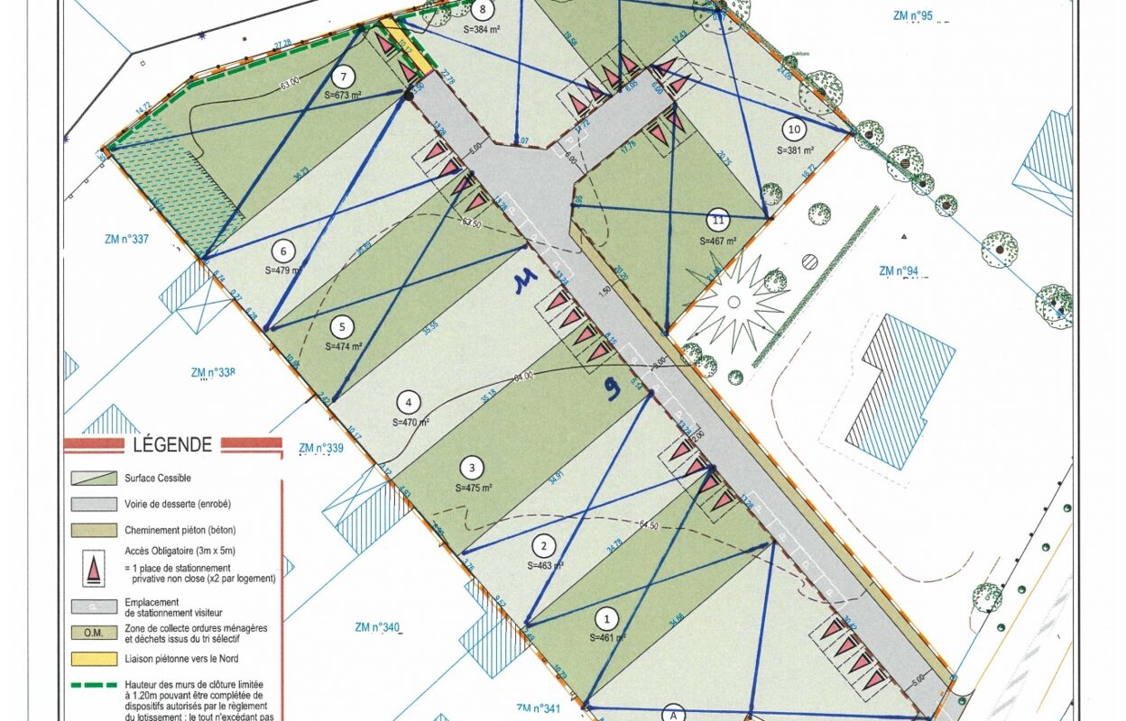 terrain  pièces 470 m2 à vendre à L'Herbergement (85260)