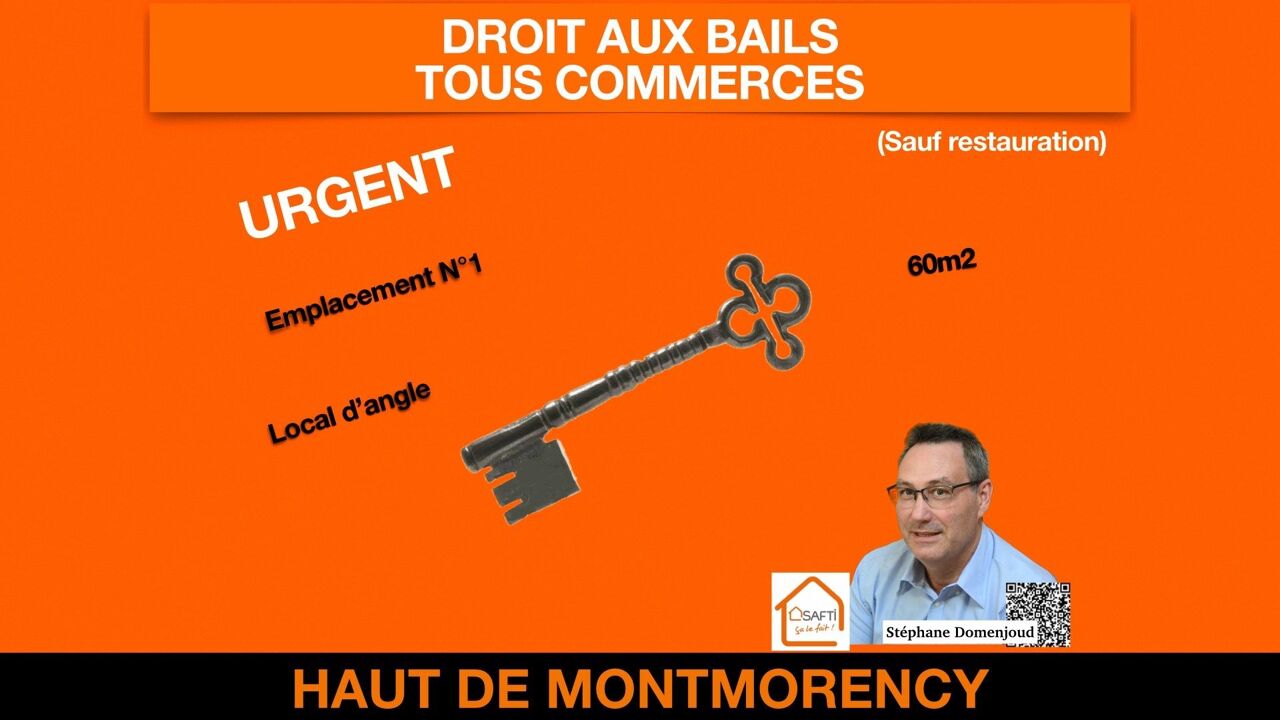 commerce 2 pièces 60 m2 à vendre à Montmorency (95160)