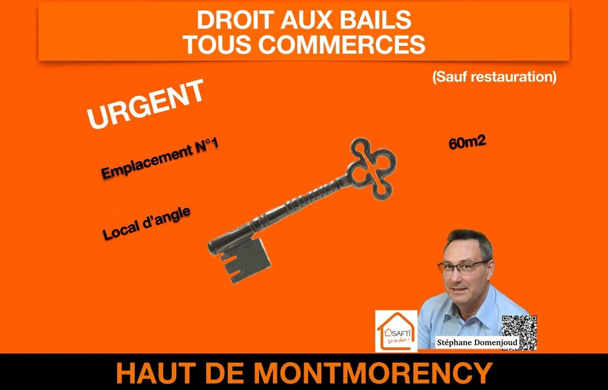 commerce 2 pièces 60 m2 à vendre à Montmorency (95160)