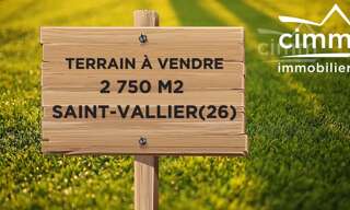 Terrain  2750 m² à vendre à Saint-Vallier (26240)