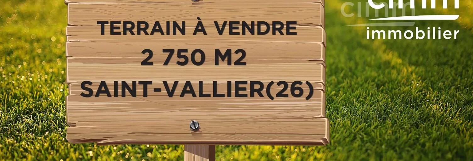 Terrain  2750 m² à vendre à Saint-Vallier (26240)