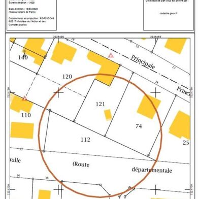 Terrain 606 m²