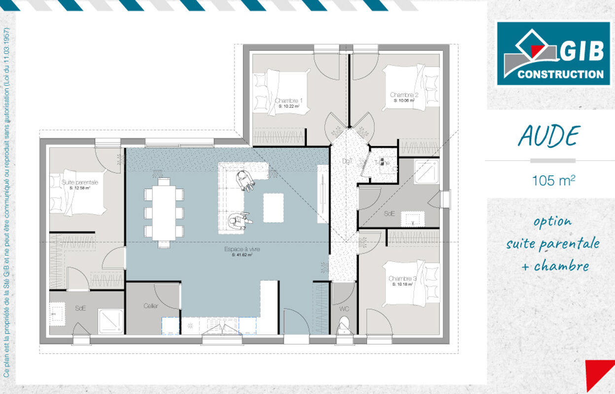 maison 105 m2 à construire à Gujan-Mestras (33470)