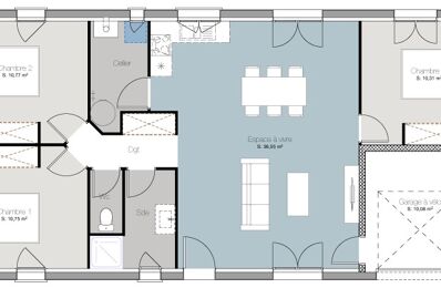 maison 82 m2 à construire à Mios (33380)