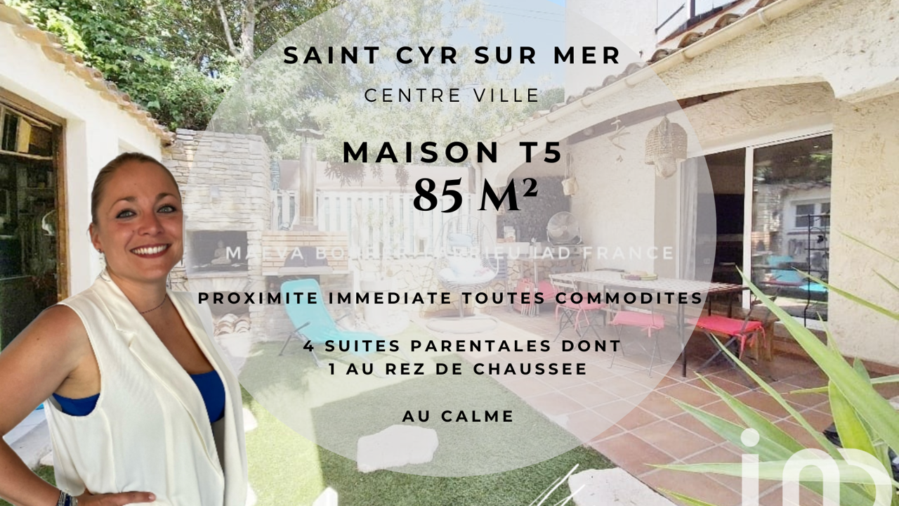 maison 5 pièces 85 m2 à vendre à Saint-Cyr-sur-Mer (83270)