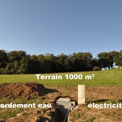 Terrain 1000 m²