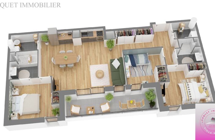 NOUVEAUTE SOQUET IMMOBILIER - SAINT MALO - APPARTEMENT T4 de 90,77m² — photo 4