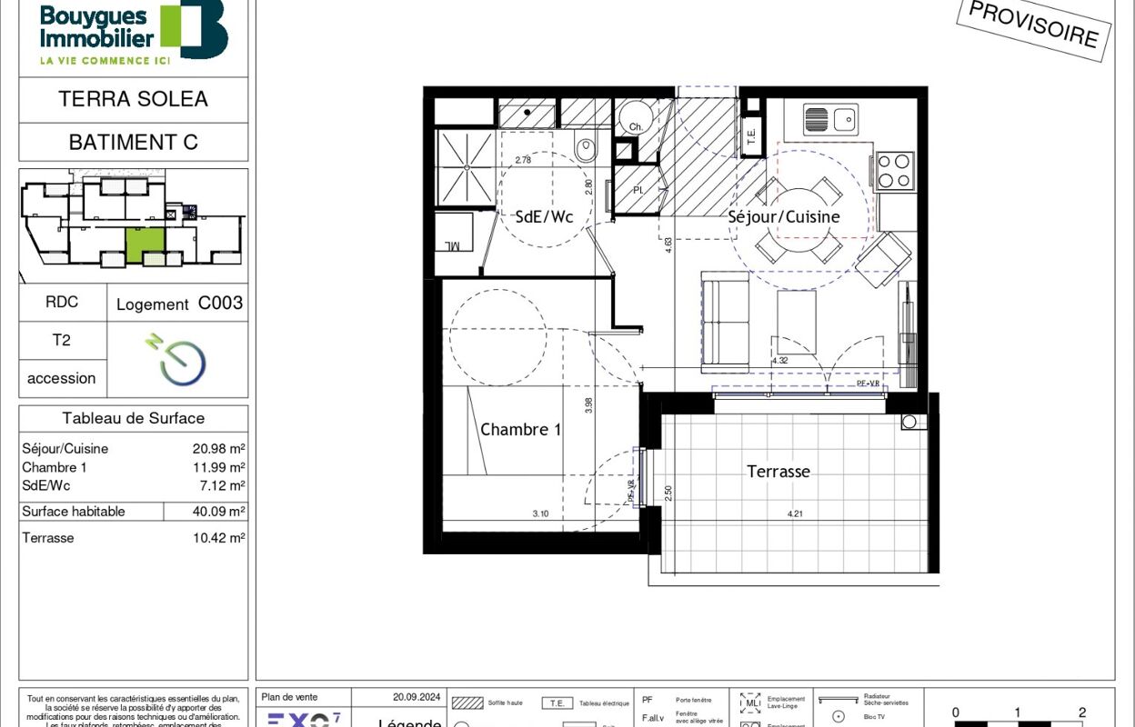 appartement 2 pièces 40 m2 à vendre à Marseillan (34340)