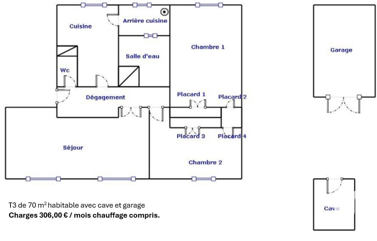 appartement 3 pièces 70 m2 à vendre à Évreux (27000)