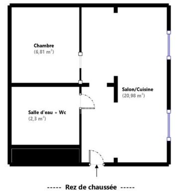 Appartement 1 pièce 30 m²