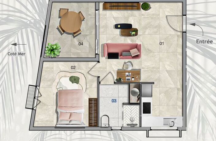 Appartement NEUF Etang salé — photo 4