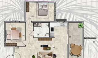 Appartement 3 Pièces 68 m² à vendre à L'Étang-Salé (97427)