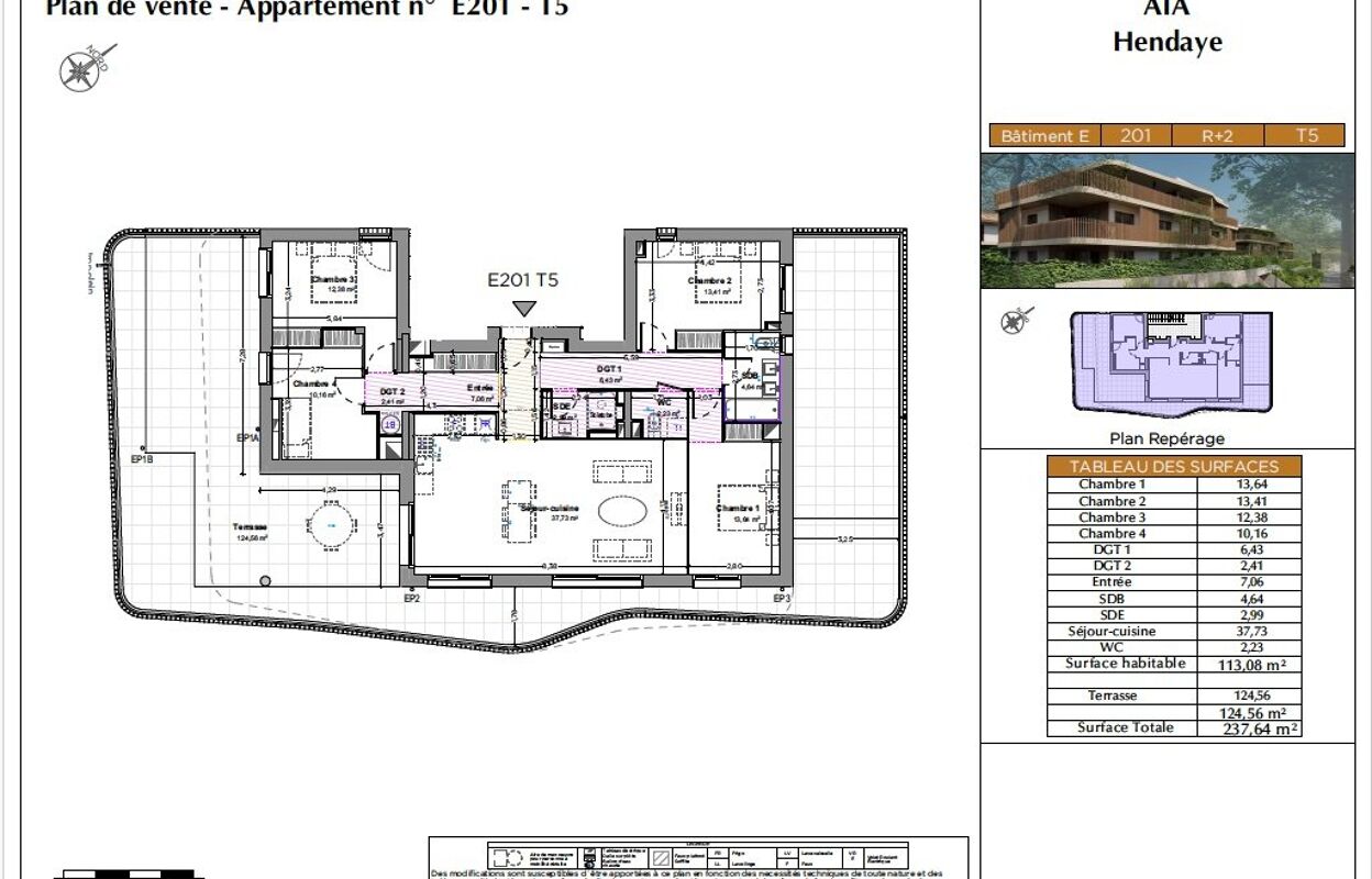 appartement 5 pièces 120 m2 à vendre à Hendaye (64700)