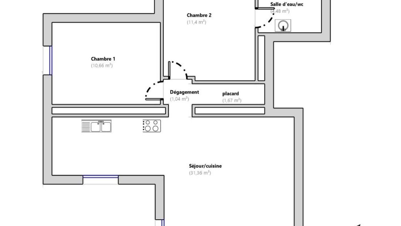 commerce  pièces 60 m2 à vendre à Mougins (06250)