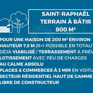 Terrain 800 m²