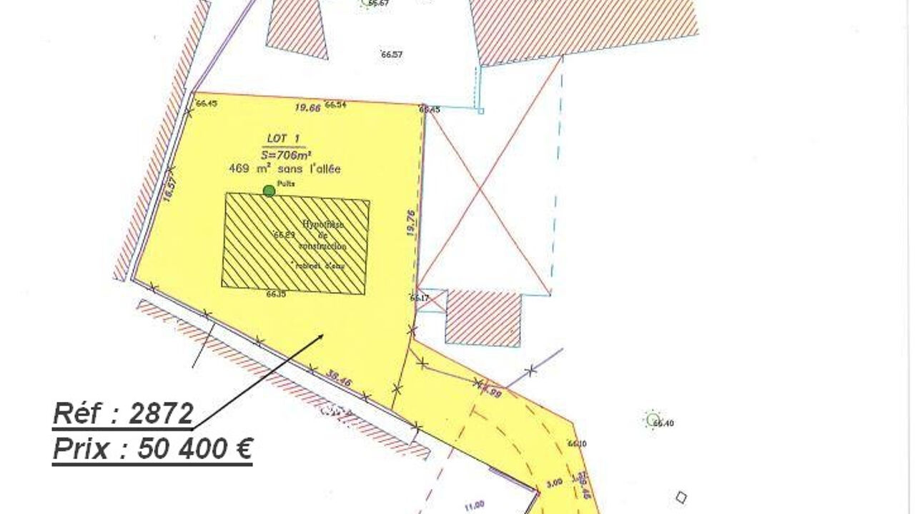 terrain  pièces 705 m2 à vendre à Saint-Yzan-de-Soudiac (33920)