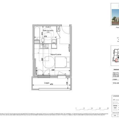 Appartement 1 pièce 26 m²