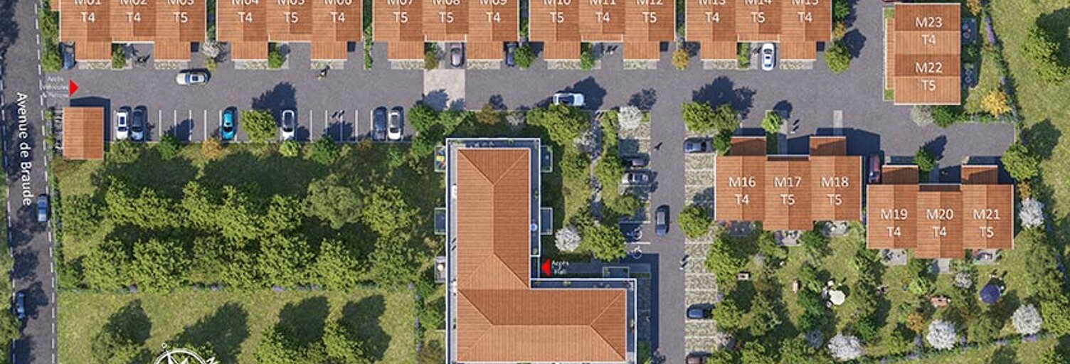 Appartement neuf T3, T4, T5 Pièce 66 à 98 m² à vendre à Le Taillan-Médoc (33320)