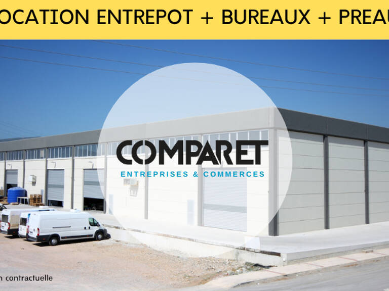 Entrepôt 1200 M2 + Bureaux 220 M2 + Préau stockage 630 M2 — photo 1
