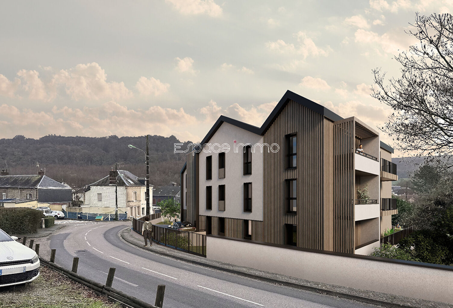 Appartements T2 avec loggia ou terrasse - résidence neuve - Montville centre - entre 45.40 et 49.30m² - à partir de 149 500 — photo 1