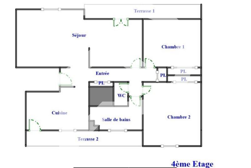 Appartement 4 pièces  à vendre Lunel 34400