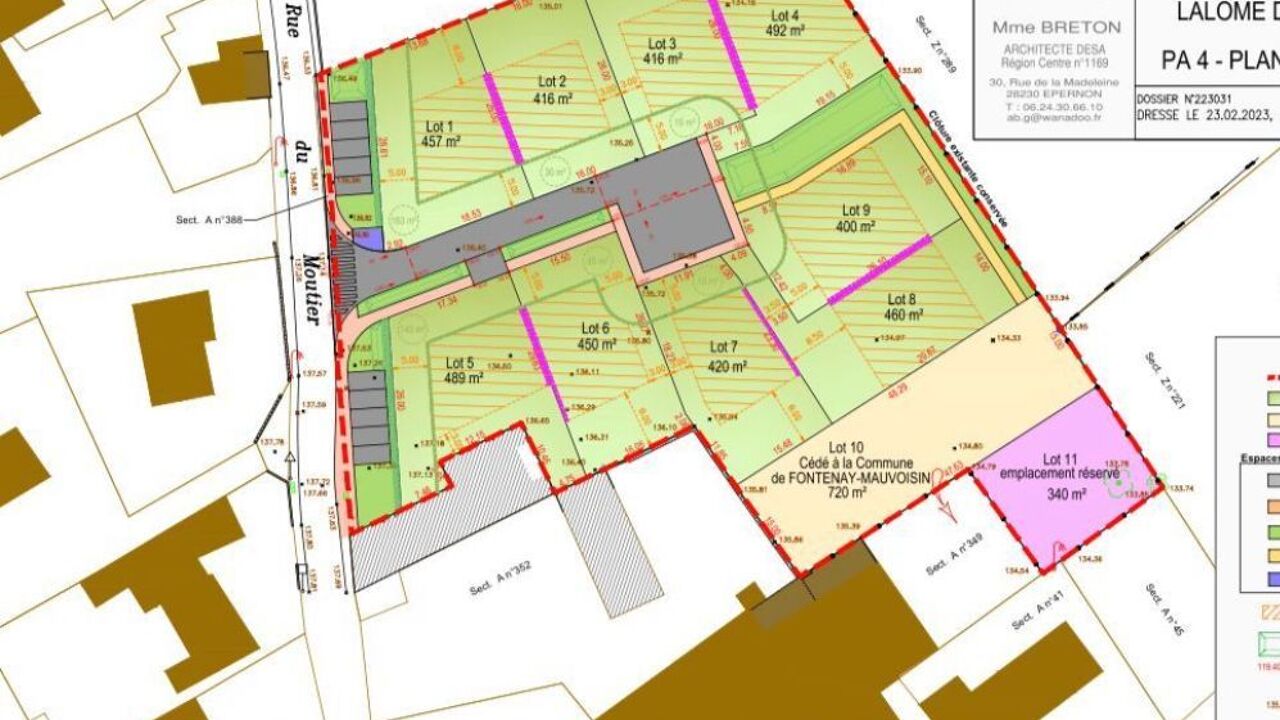 terrain 450 m2 à construire à Mantes-la-Jolie (78200)