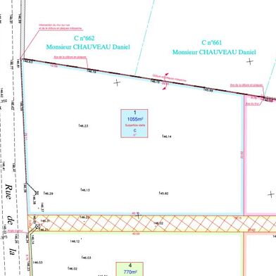 Terrain à construire 1080 m²