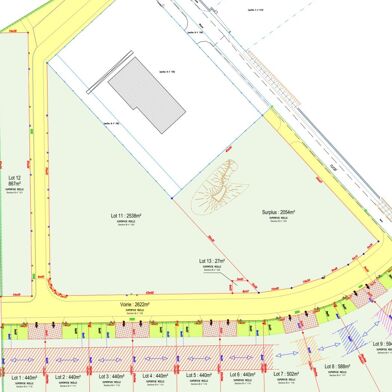 Terrain à construire 440 m²