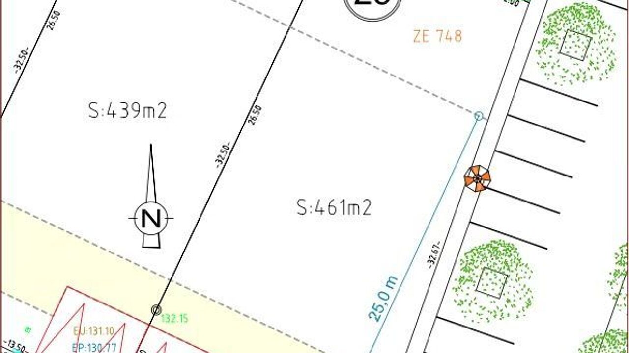 terrain 461 m2 à construire à Nogent-le-Roi (28210)