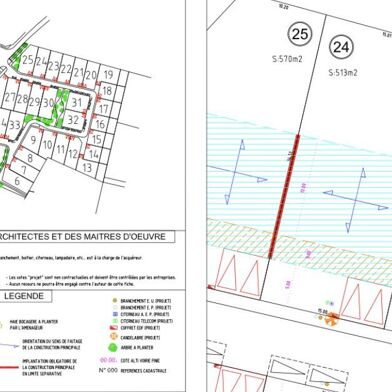 Terrain à construire 513 m²