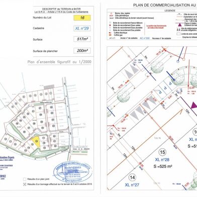 Terrain à construire 517 m²