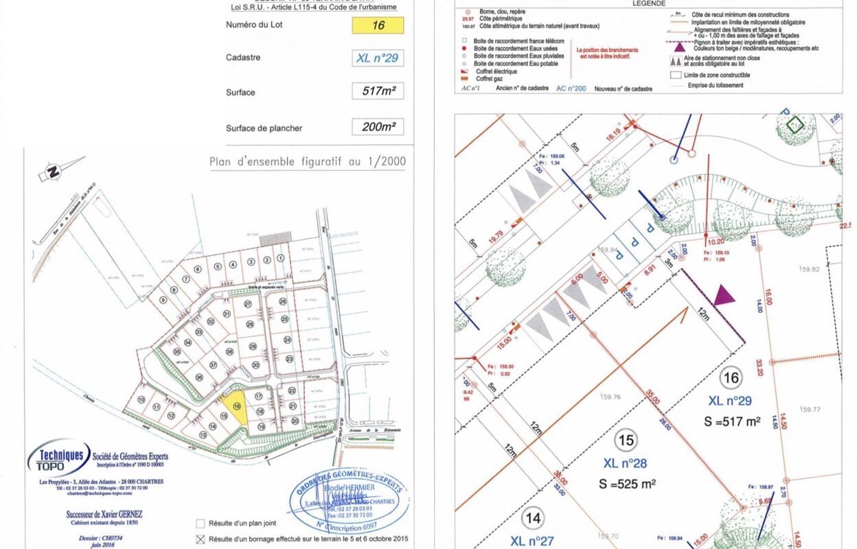 terrain 517 m2 à construire à Illiers-Combray (28120)