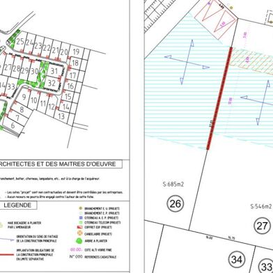 Terrain à construire 546 m²