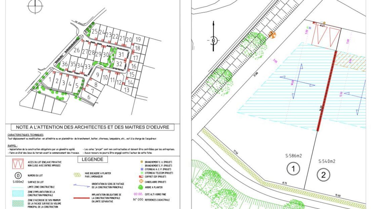 terrain 586 m2 à construire à Chartres (28000)