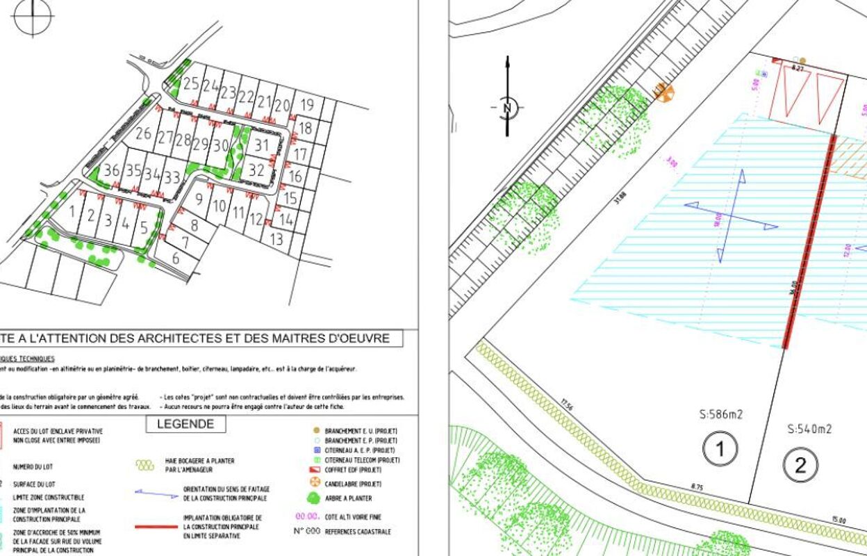 terrain 586 m2 à construire à Chartres (28000)