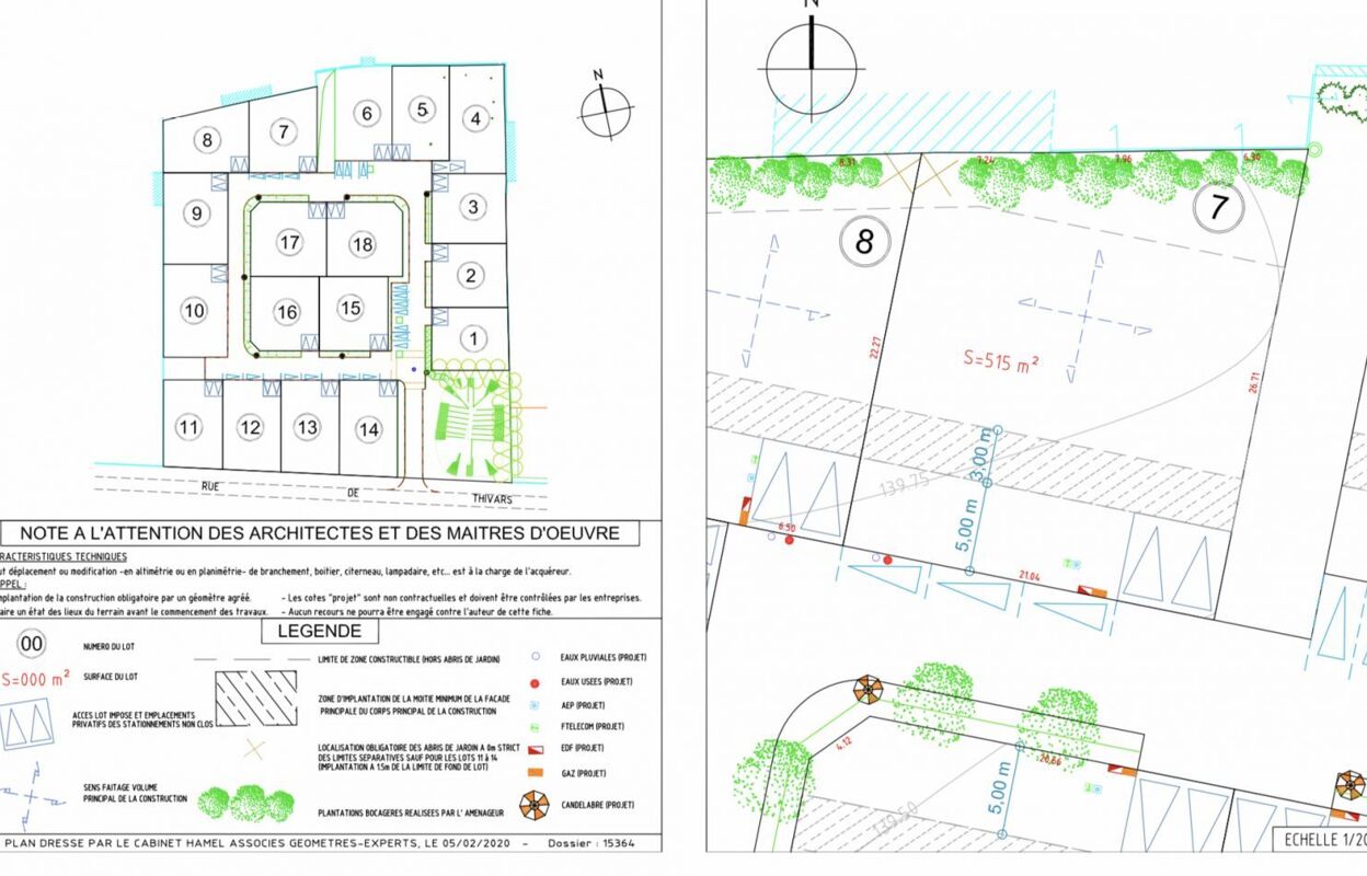 terrain 515 m2 à construire à Chartres (28000)