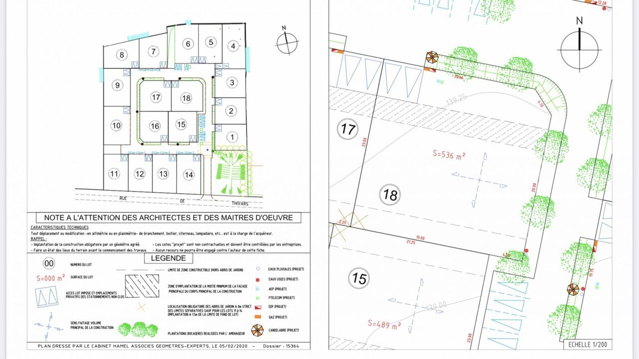 terrain 536 m2 à construire à Chartres (28000)