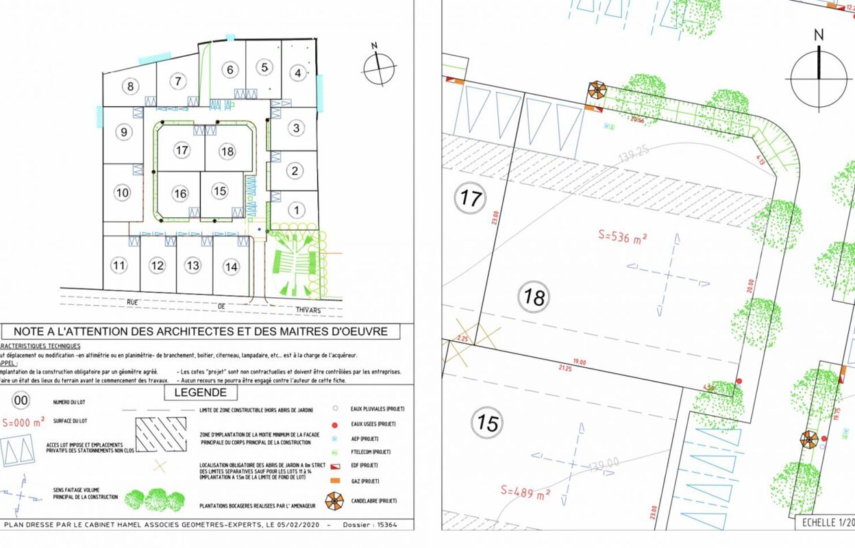 terrain 536 m2 à construire à Chartres (28000)