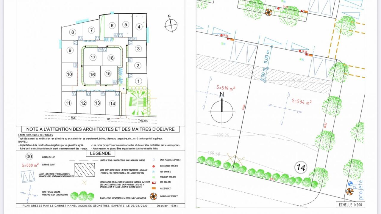 terrain 534 m2 à construire à Chartres (28000)