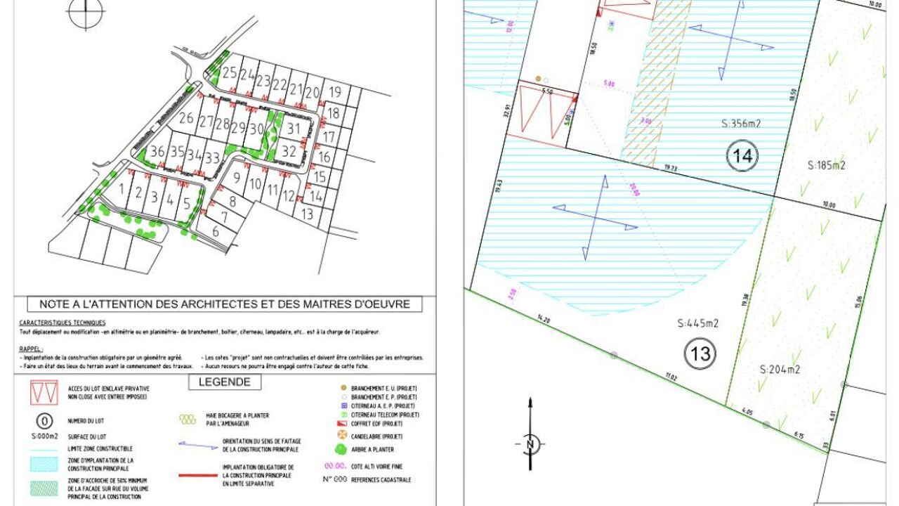 terrain 650 m2 à construire à Chartres (28000)