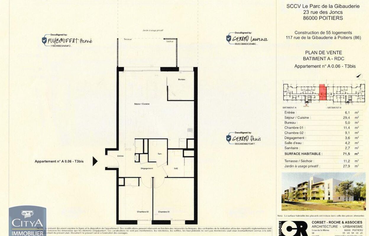 appartement 3 pièces 71 m2 à louer à Poitiers (86000)