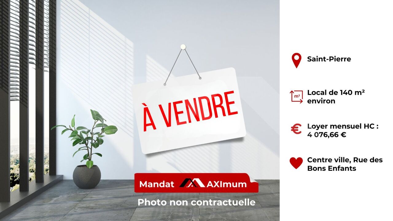 commerce 2 pièces 140 m2 à vendre à Saint-Pierre (97410)