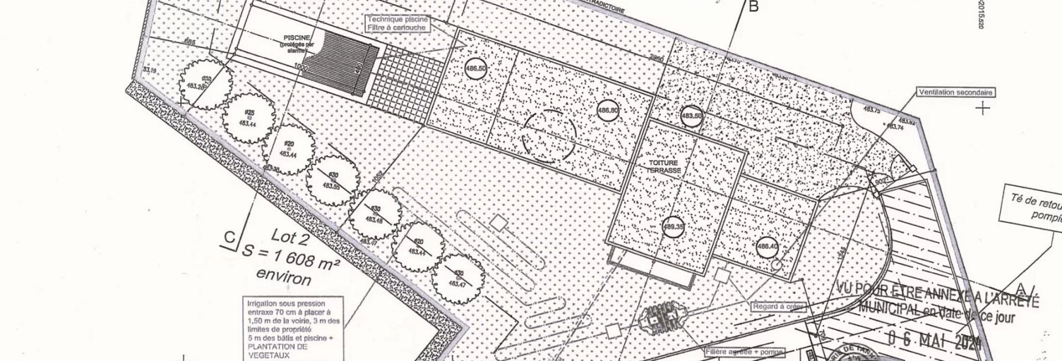 Terrain  1608 m² à vendre à Tanneron (83440)