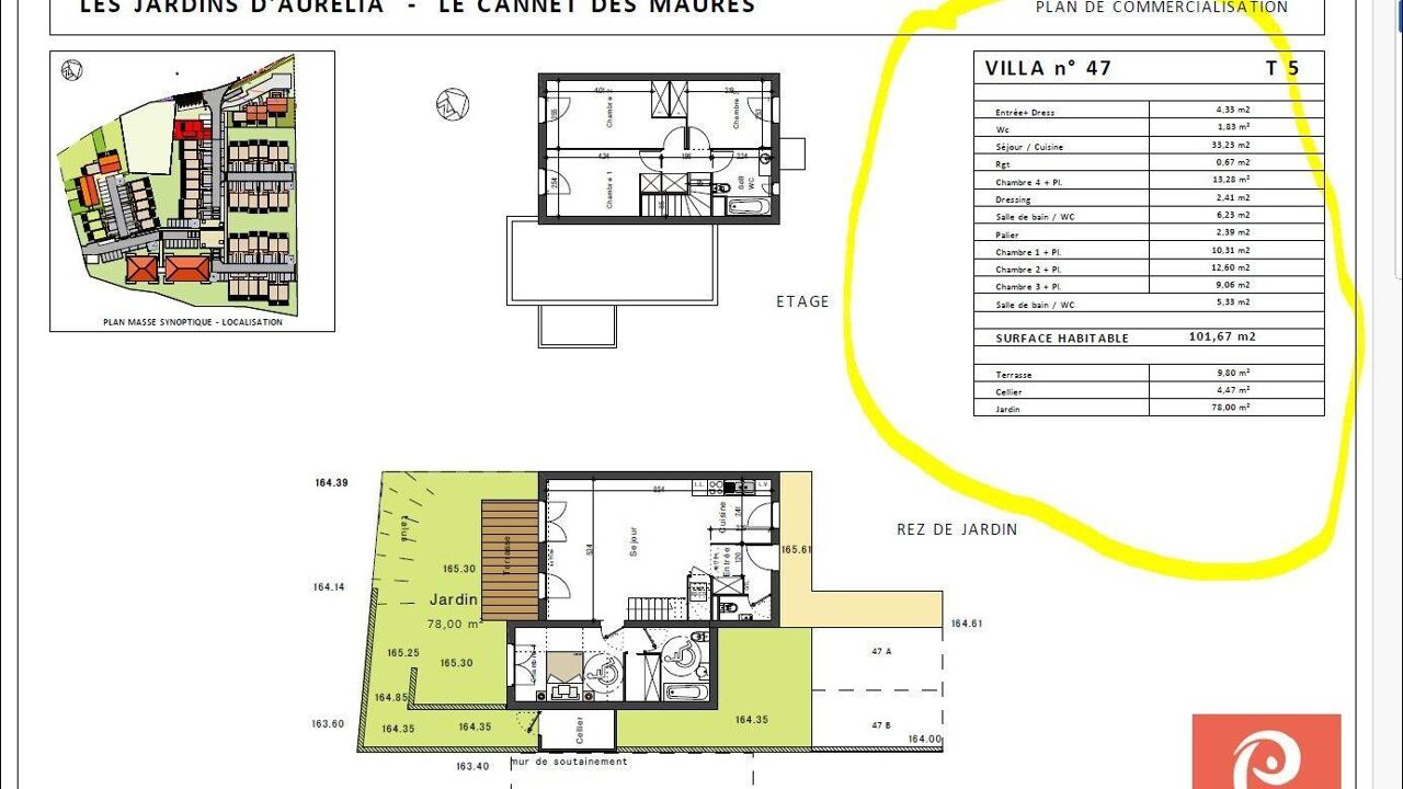 maison 5 pièces 101 m2 à vendre à Le Cannet-des-Maures (83340)