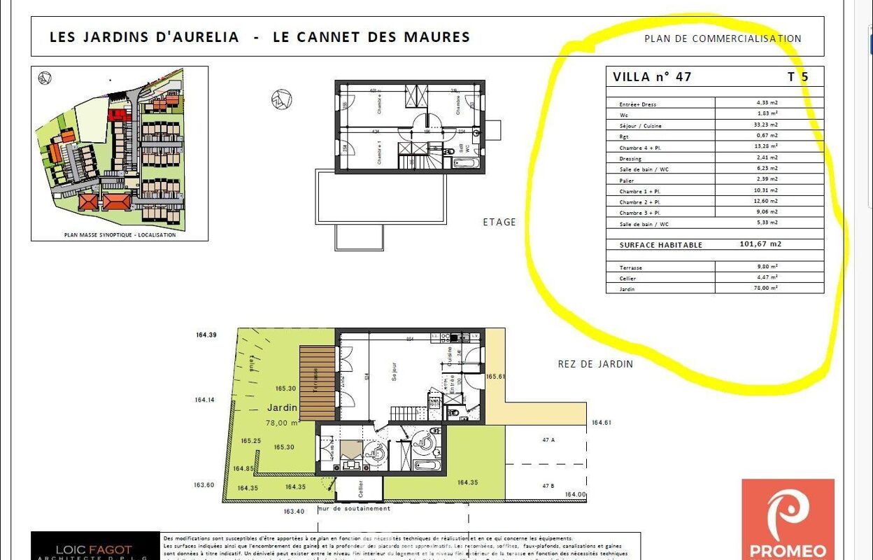 maison 5 pièces 101 m2 à vendre à Le Cannet-des-Maures (83340)