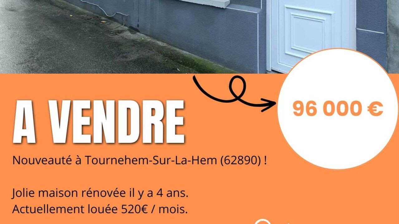 maison 4 pièces 61 m2 à vendre à Tournehem-sur-la-Hem (62890)