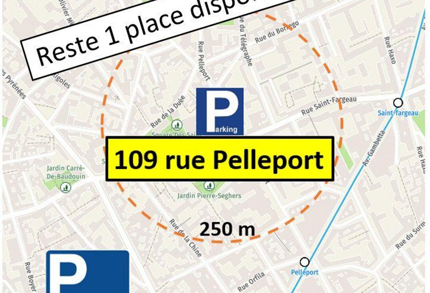 Parking sous sol - 12.3m² - Paris — photo 1